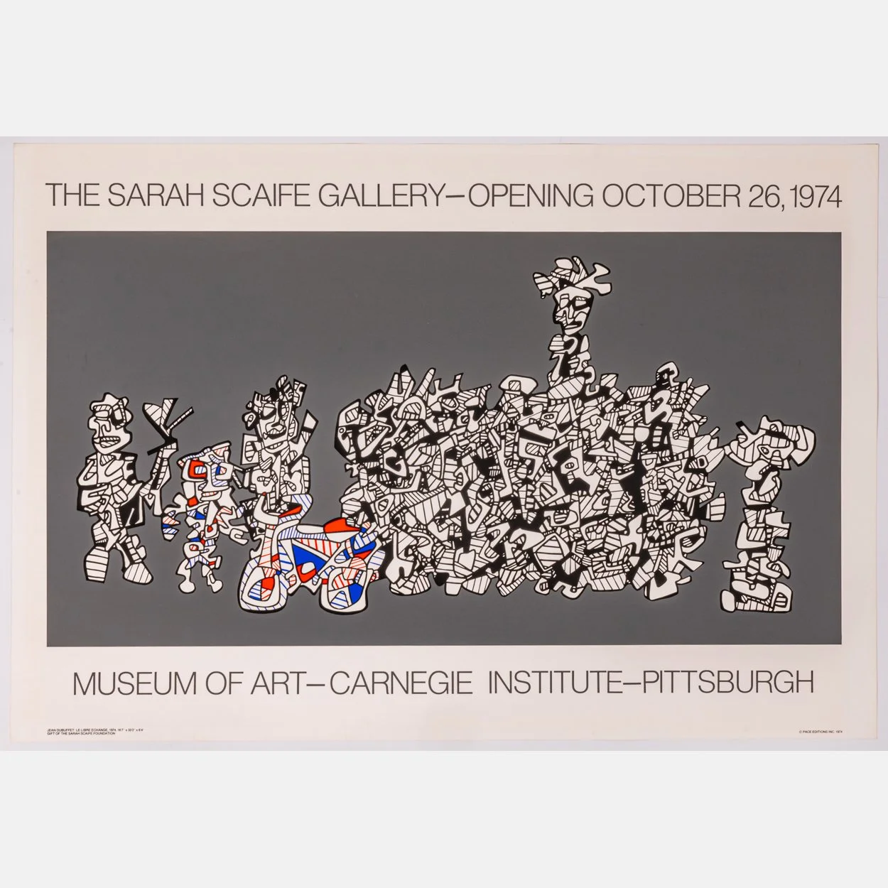 Jean Dubuffet Original Exhibition Poster — Gray's Auctioneers